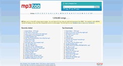 Desktop Screenshot of mp3too.com